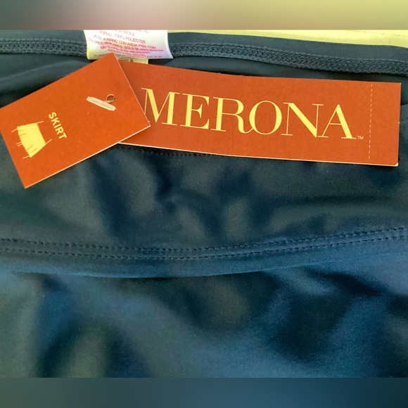 2/$30 💥 Merona swimming suit navy blue skirt - Picture 4 of 8